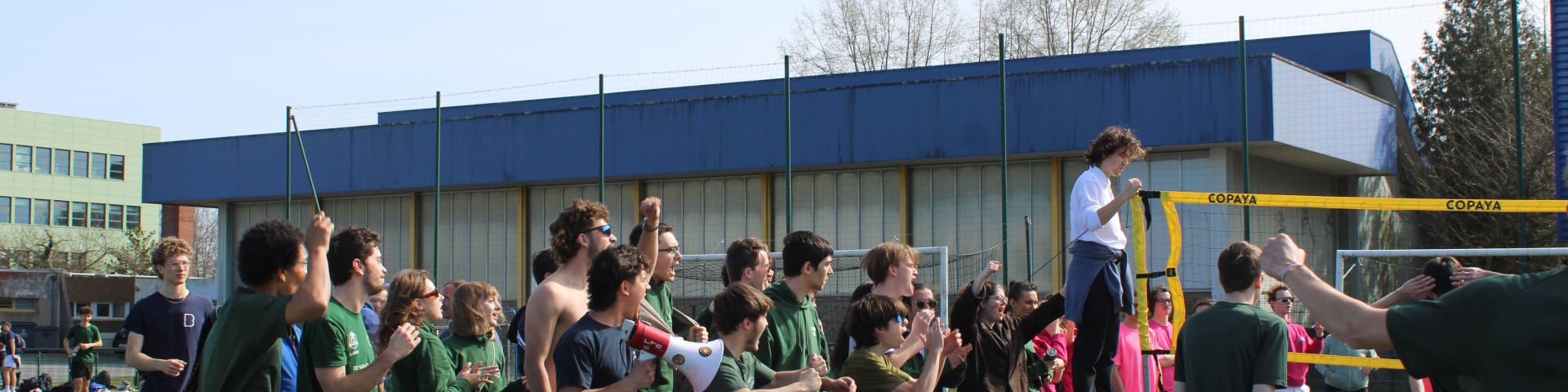 Les supporters durant les interpromos sport