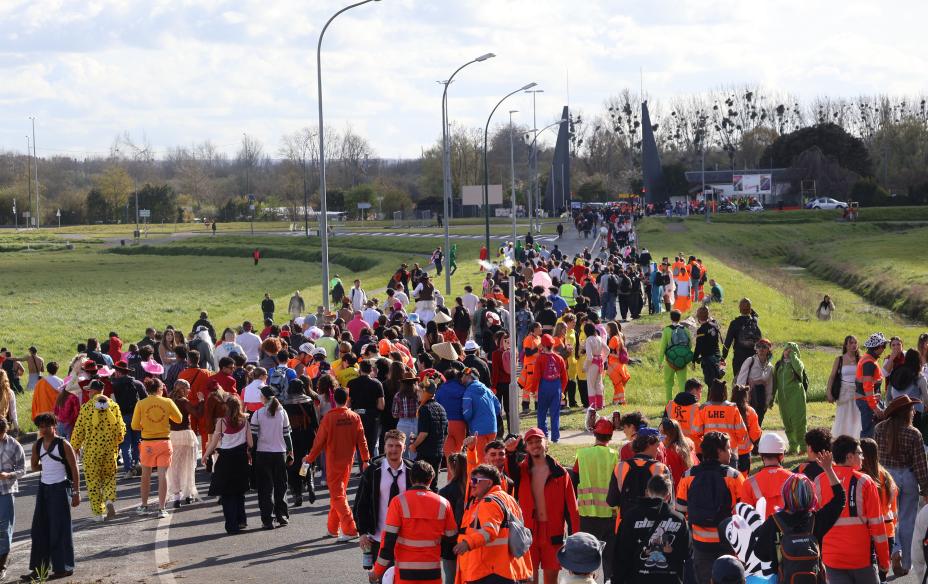 Chemin vers le parc expo