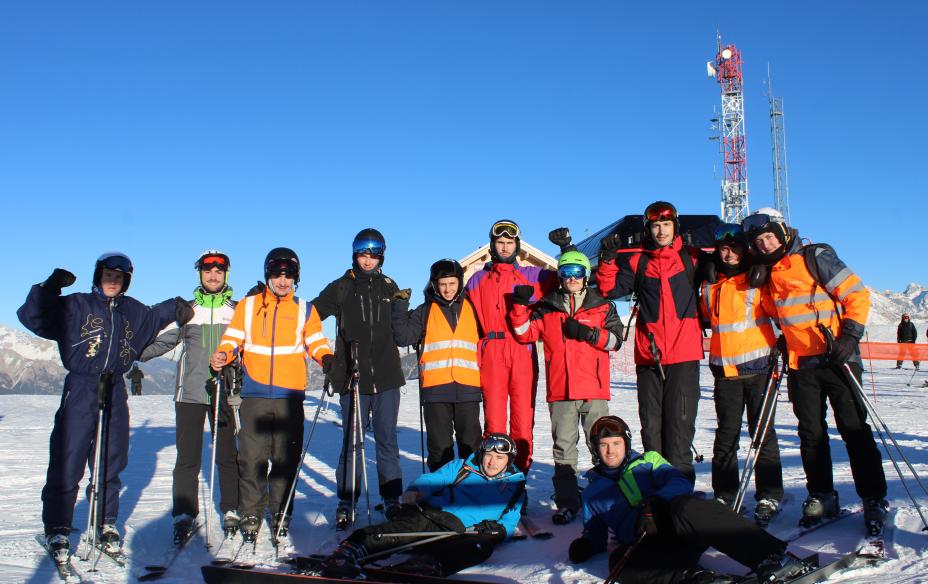 Ski sous le soleil
